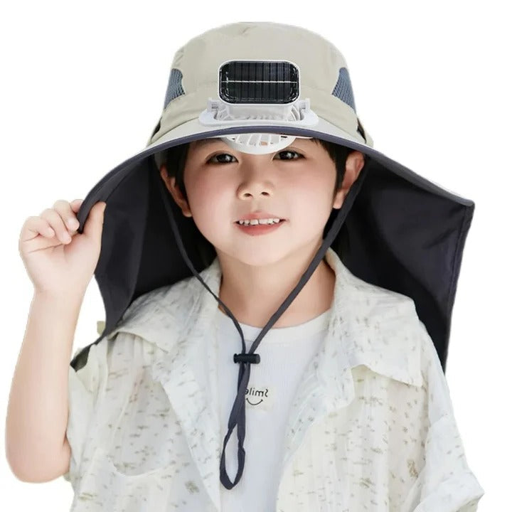 BowLift | Adjustable Kids Solar Fan Hat