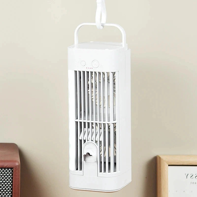 BowLift | Mini Portable Air Conditioner Desk Fan with Spray Cooling