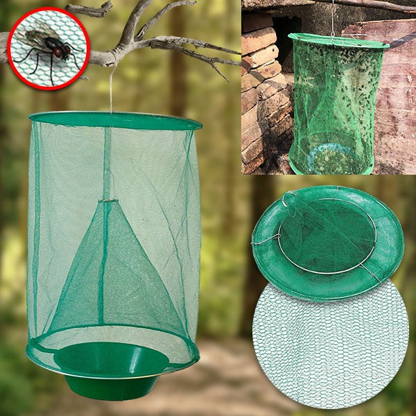 BowLift | Reusable Fly Trap, Outdoor Hanging Fly Catcher, Chemical-Free and Washable