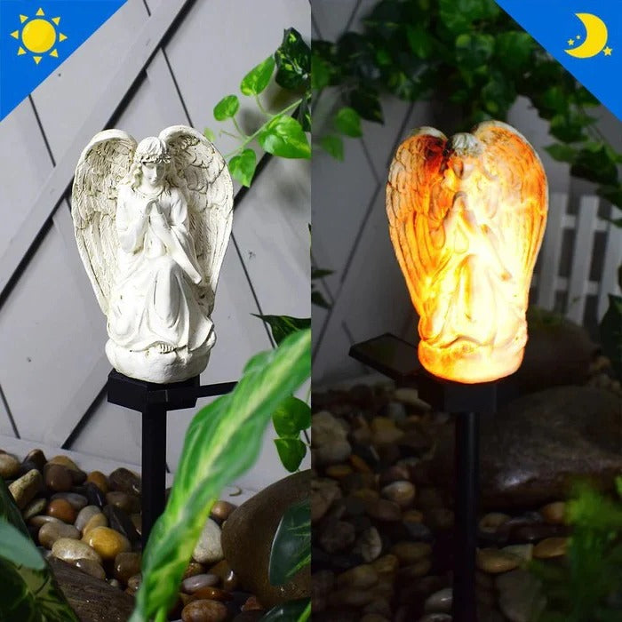 BowLift | Decorative Solar Angel Garden Lamp with LED Illumination