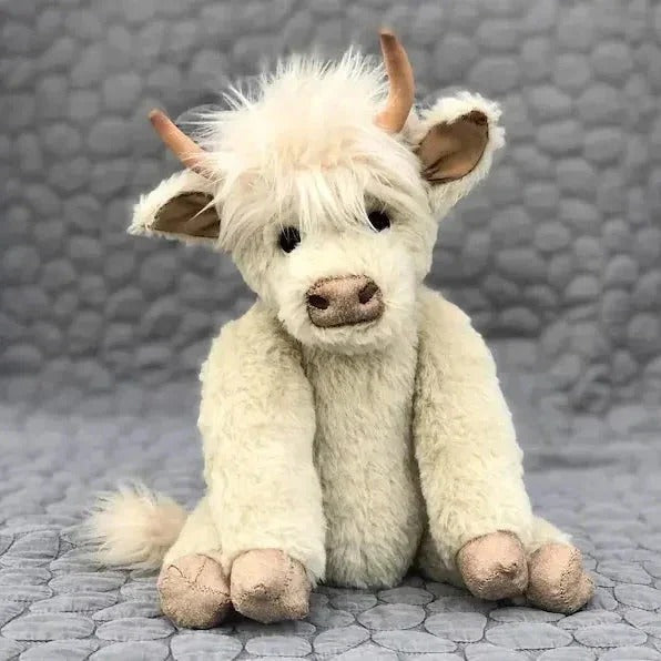 BowLift | Handcrafted Highland Cow Plush with Floral Headpiece
