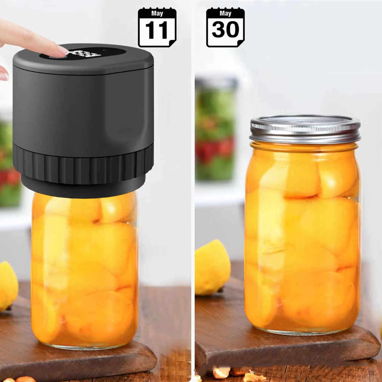 BowLift | Electric Mason Jar Vacuum Sealer with LED Display