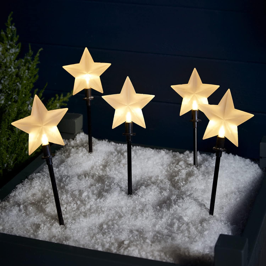 BowLift | Christmas Decorations Star Garden Stake Lights
