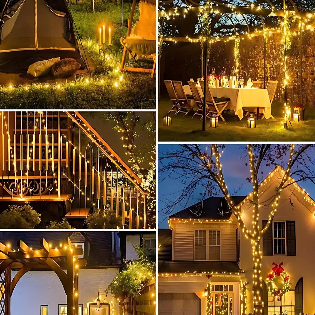 BowLift | Christmas Decorations Solar Fairy String Lights