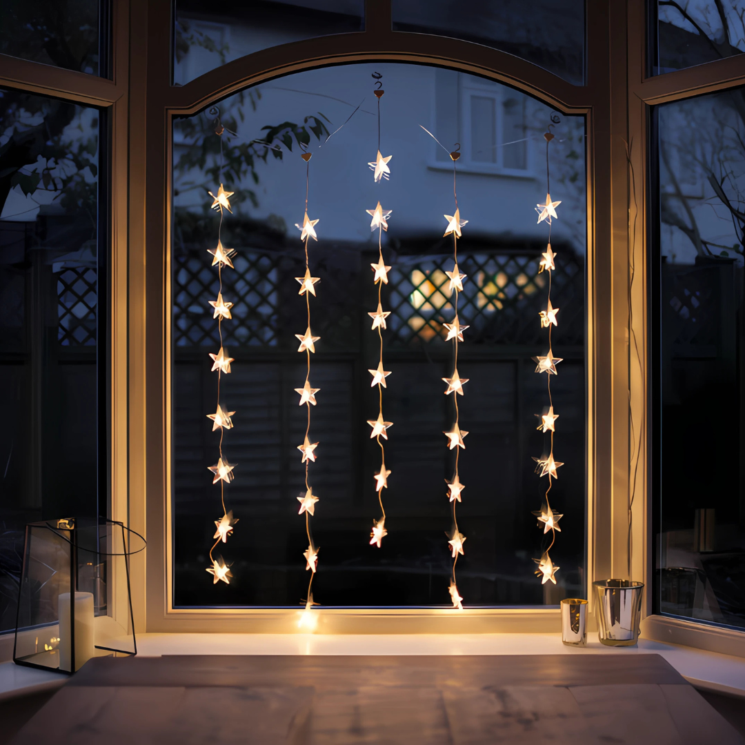 BowLift | Christmas Decorations Star Curtain Lights