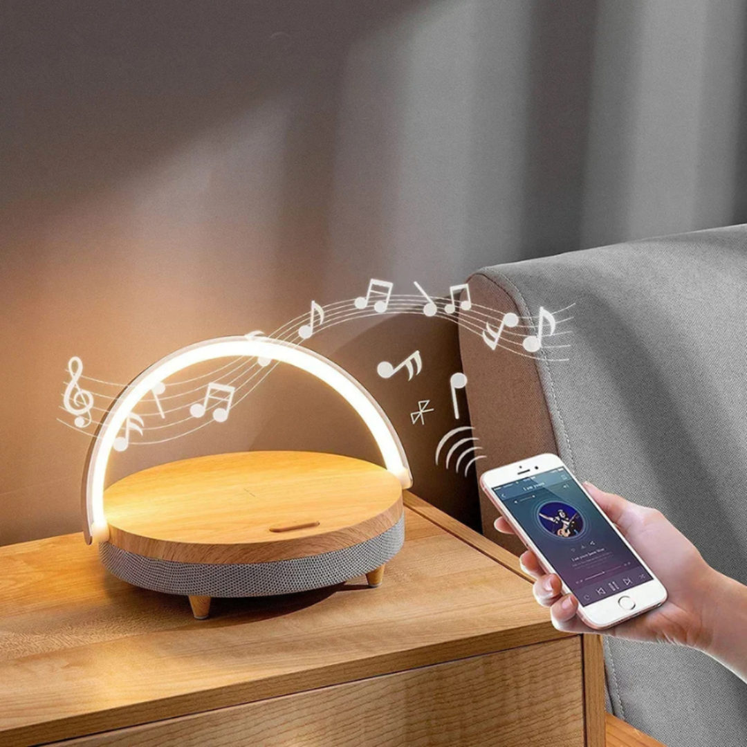 BowLift | Table Lamp with Wireless Charger and Bluetooth Speaker