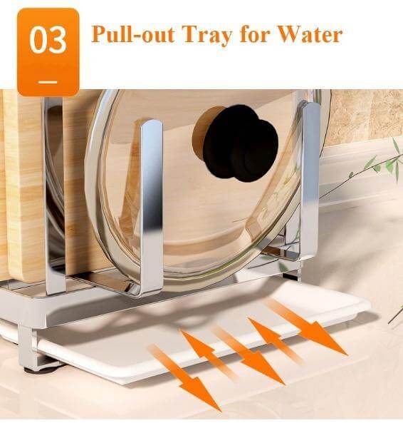 BowLift | Stainless Steel Kitchen Utensils Organizer Drying Rack