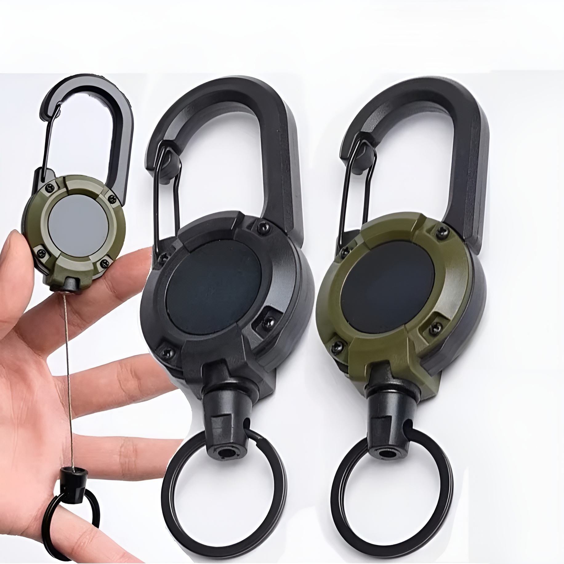BowLift | Trail Lock Anti-Lost Retractable Carabiner Keychain