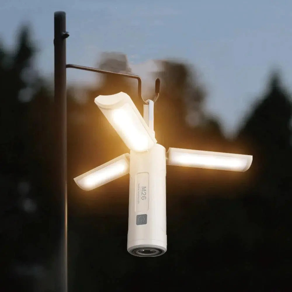 BowLift | All-in-One Camping Lamp | Rechargeable Outdoor Light with Adjustable Brightness & Long Battery Life