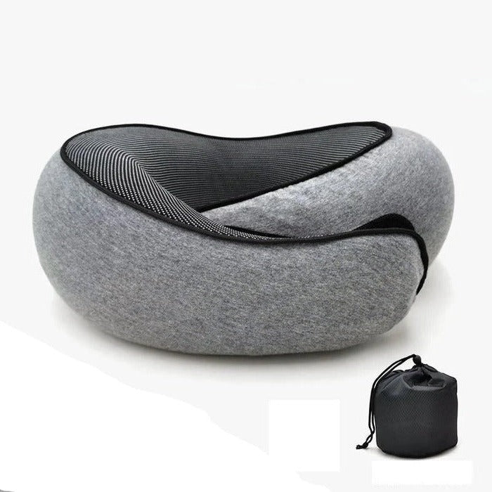 BowLift | Snail Style Memory Foam, Travel Curved Neck Pillow