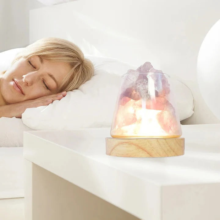 BowLift | Himalayan Salt Lamp, Crystal Night Light & Essential Oil Diffuser