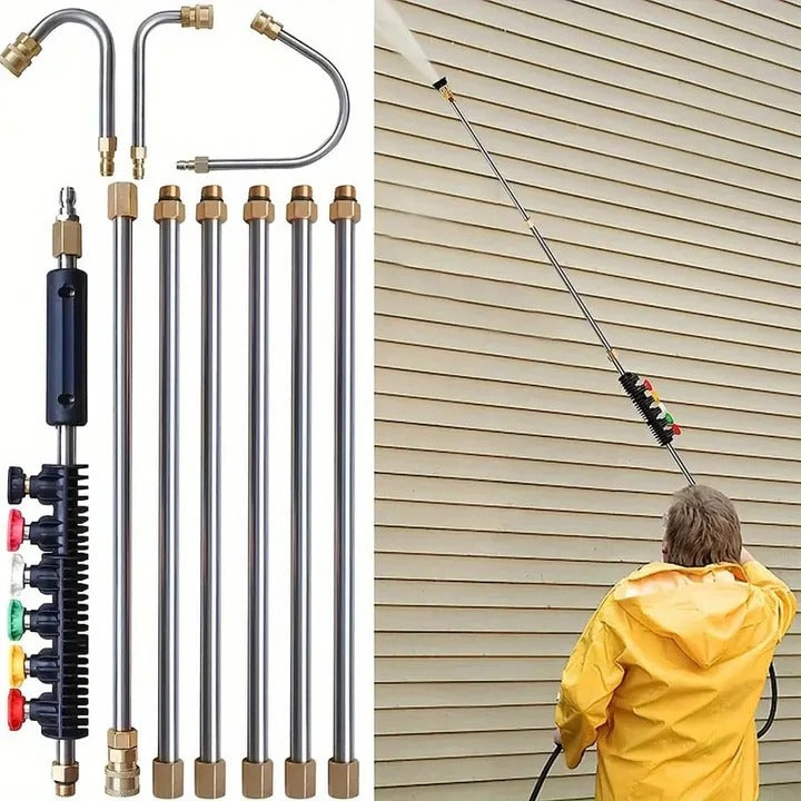BowLift | 4000 PSI Telescoping High Pressure Washer Wand Set