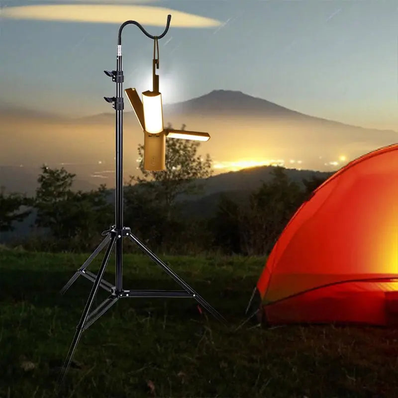 BowLift | All-in-One Camping Lamp | Rechargeable Outdoor Light with Adjustable Brightness & Long Battery Life