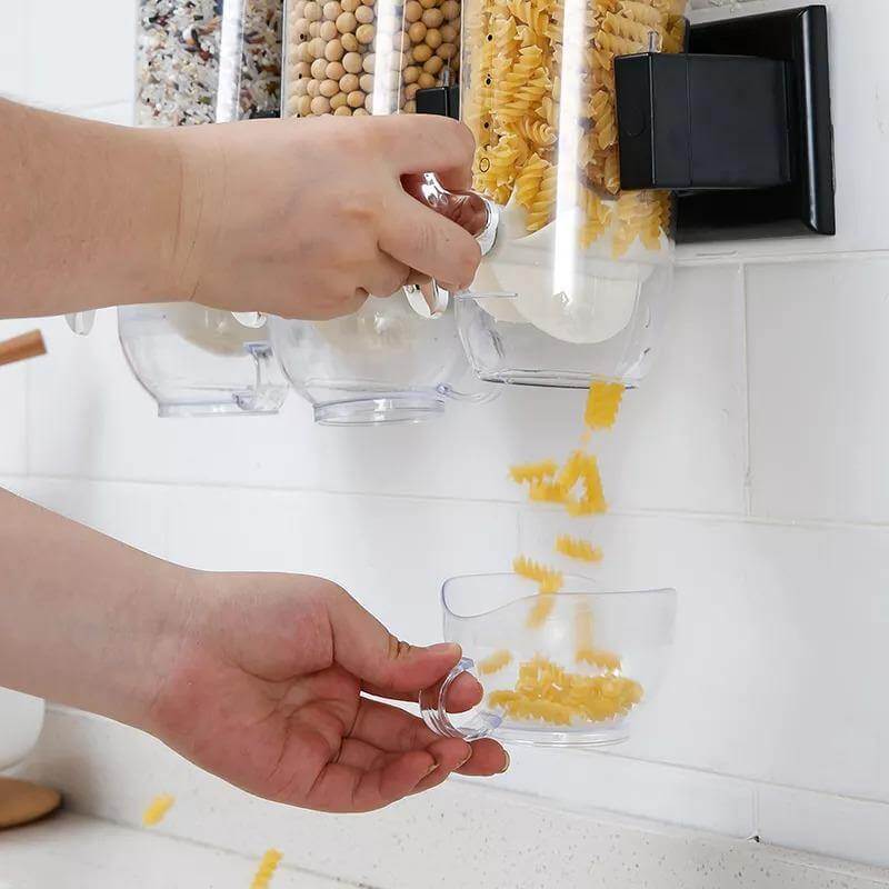 BowLift | Wall-Mounted Transparent Cereal Dispenser