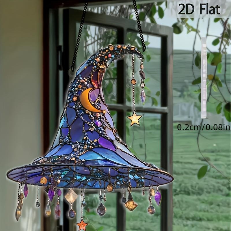 BowLift | 2D-Witch Hat Hanging Ornament – Playful Magic & Cosmic Elegance