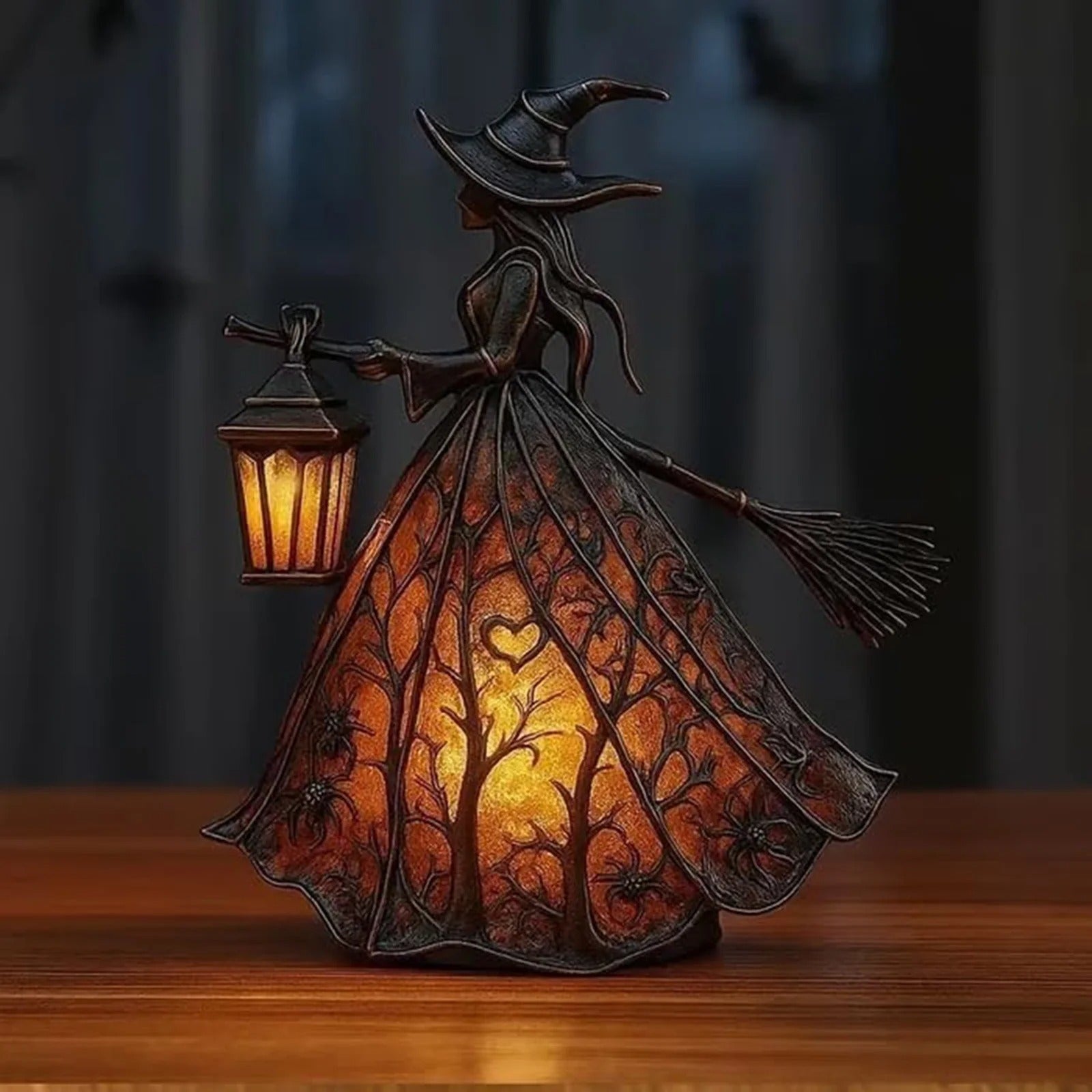 BowLift | Halloween Witches Lamp Mystica – Magical LED Decorative Lamp for Indoor