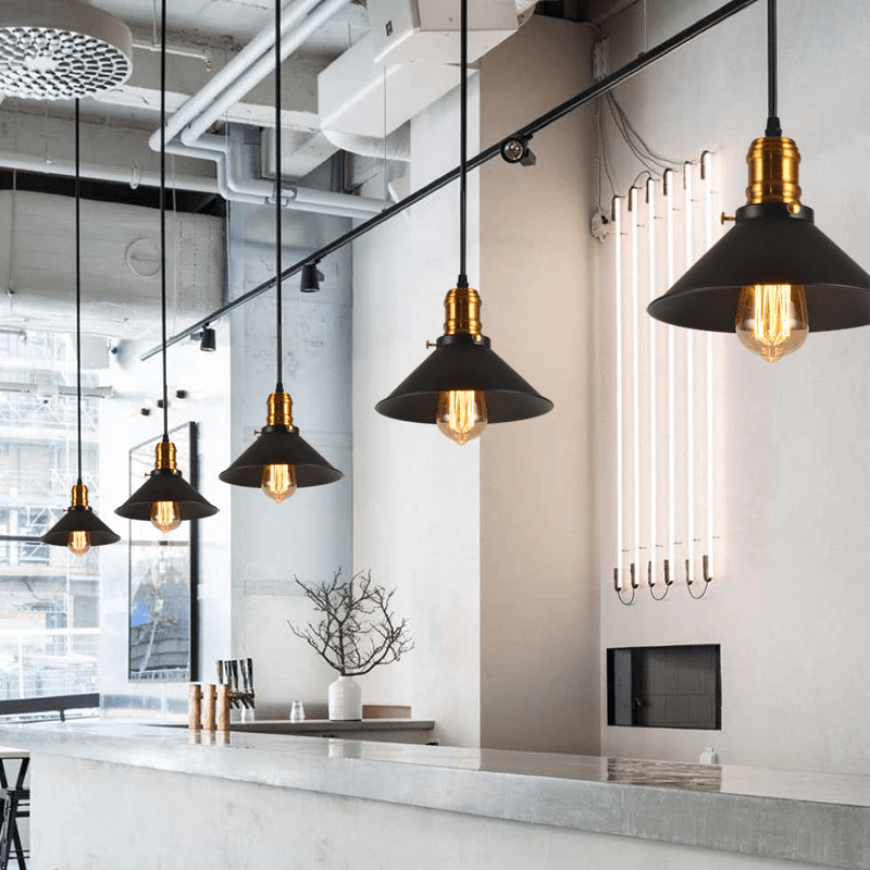 BowLift | IronLoom – Adjustable Industrial Pendant Lamp