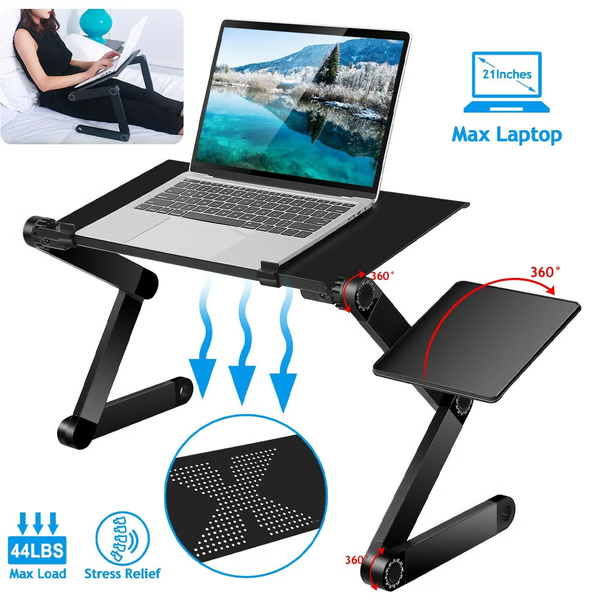 BowLift | 360° Ergonomic Laptop Stand – Adjustable & Portable FlexStand