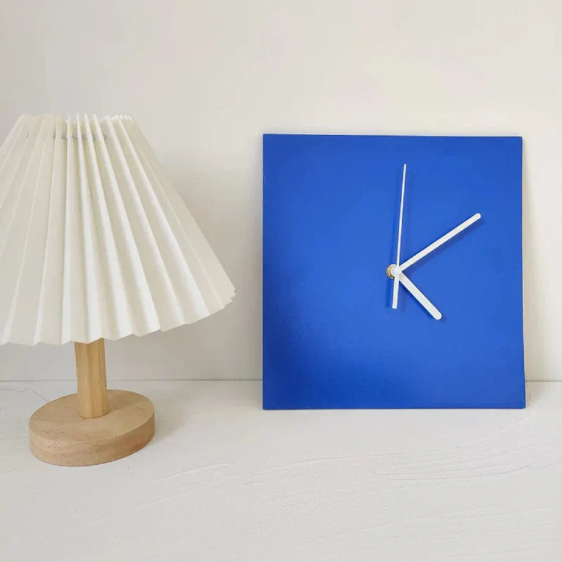 BowLift | Small Blue Geometric Wall Clock