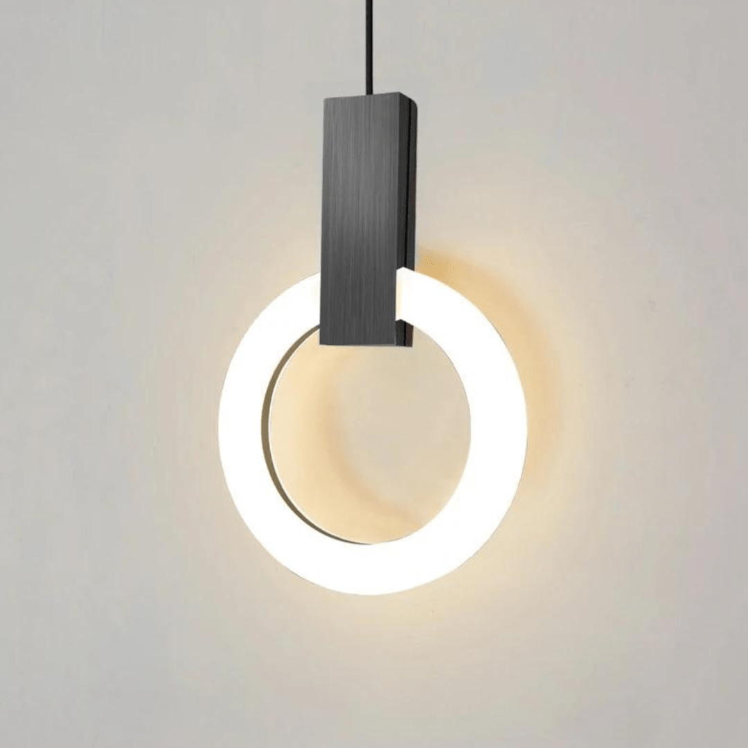 BowLift | Nordic LED Pendant Lamp Made of Wood, Round