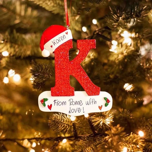 BowLift | Personalized Christmas 24 Letters Ornaments