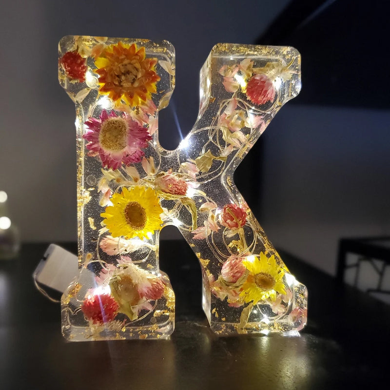 BowLift | Dried Flower Letters Night Light