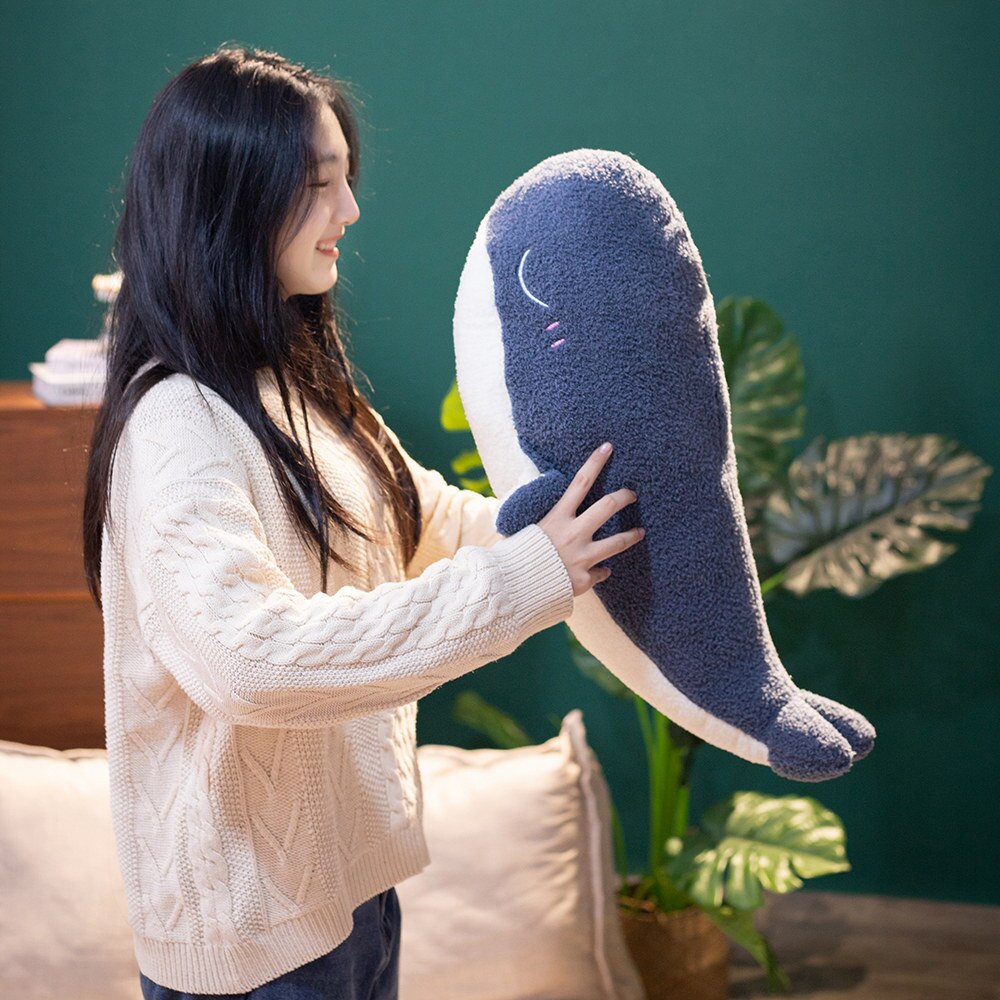 BowLift | Adorable Fluffy Blue Whale Plushie