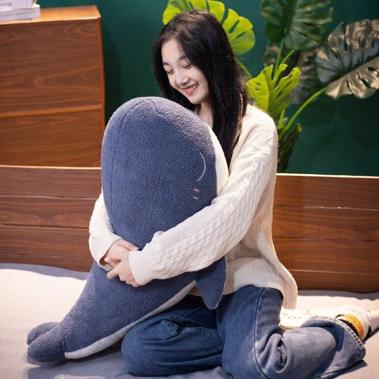 BowLift | Adorable Fluffy Blue Whale Plushie