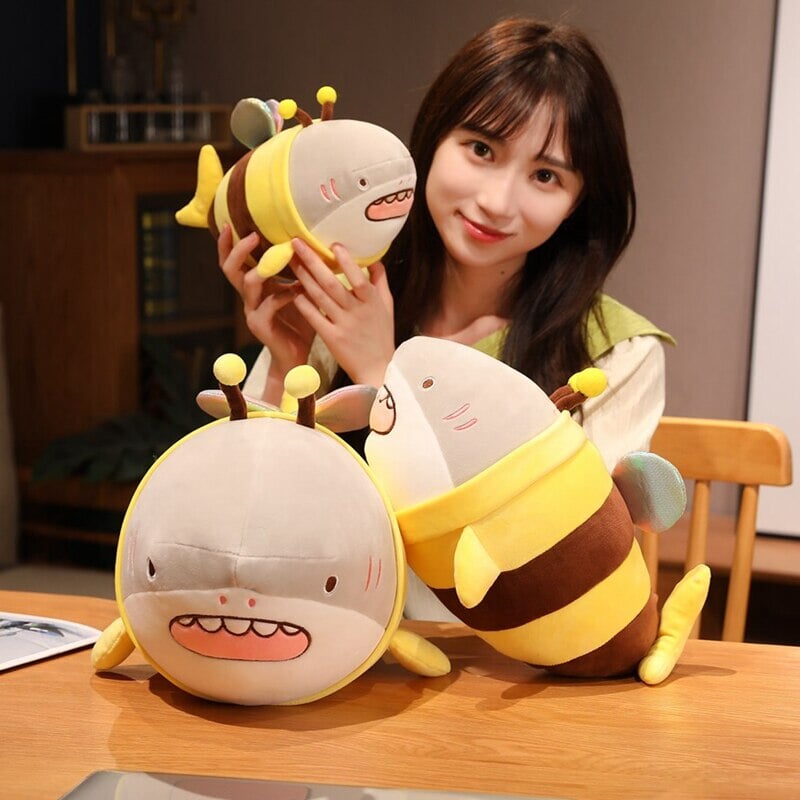 BowLift | Cute Chonky Half Shark Half Bee Plushie