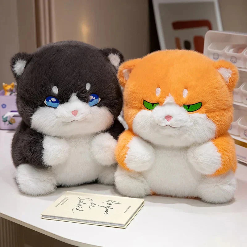 BowLift | Cute Chubby Gray Ginger Cat Plushies