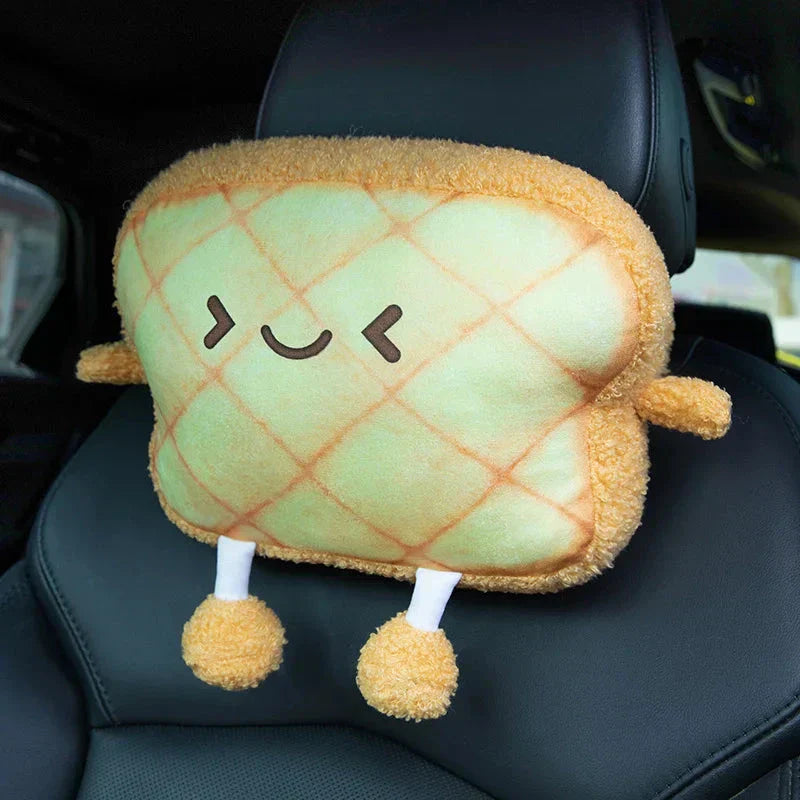 BowLift | Emoji Toast Bread Friends Car Headrest Plush