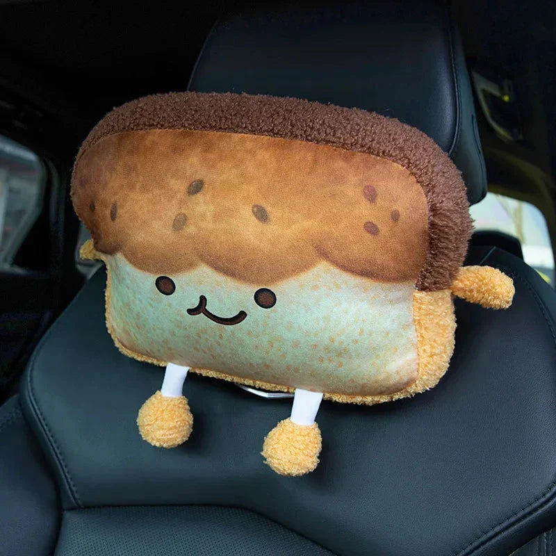 BowLift | Emoji Toast Bread Friends Car Headrest Plush