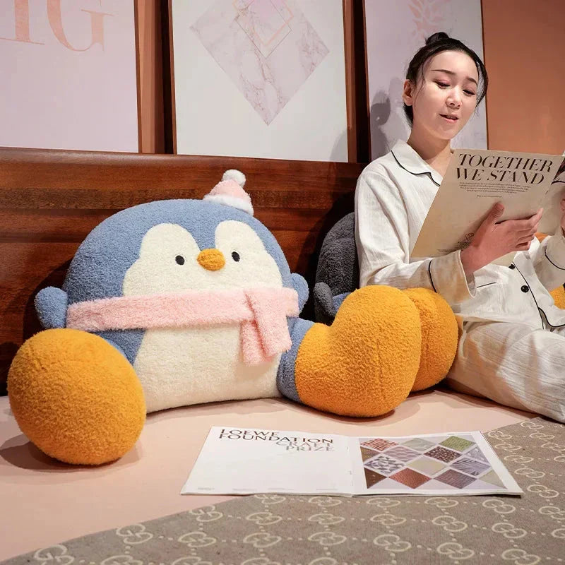 BowLift | Fluffy Penguin Backrest Cushion Pillow Seat