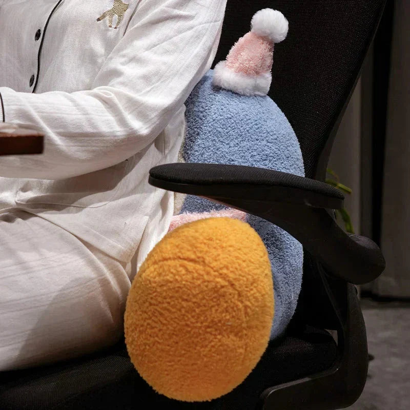 BowLift | Fluffy Penguin Backrest Cushion Pillow Seat