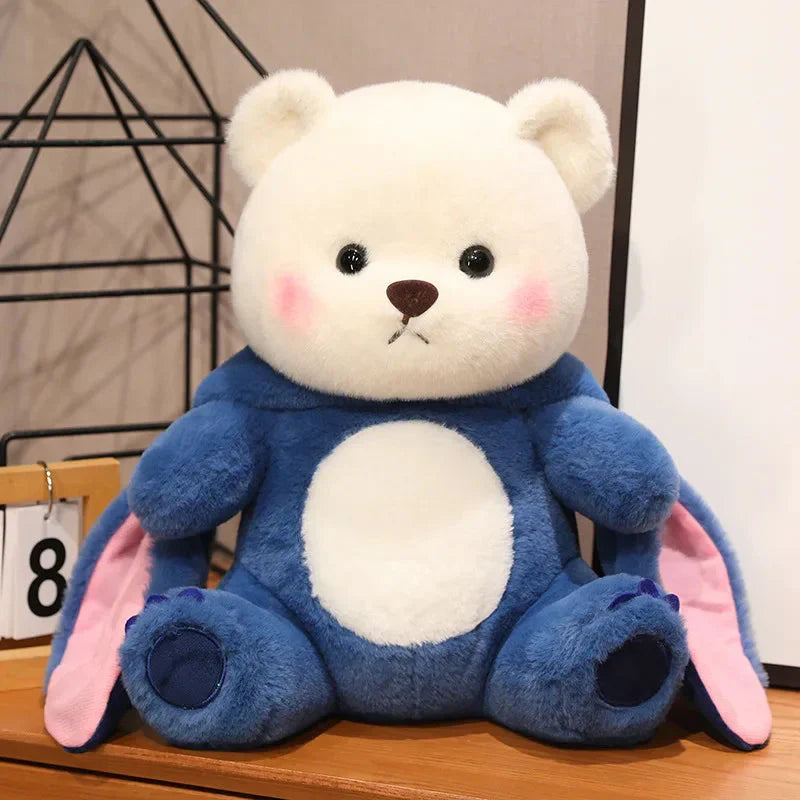 BowLift | Fluffy White Bear Donkey Outfit Plushie