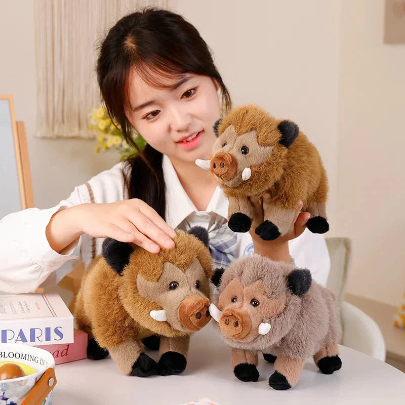 BowLift | Fluffy Wild Boar Plushie Soft Toy