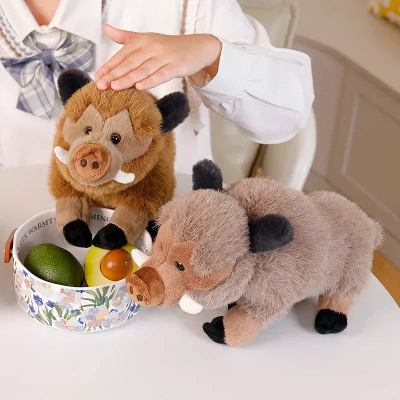 BowLift | Fluffy Wild Boar Plushie Soft Toy