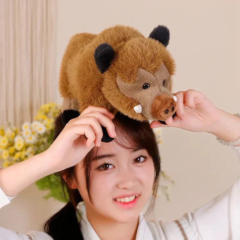 BowLift | Fluffy Wild Boar Plushie Soft Toy