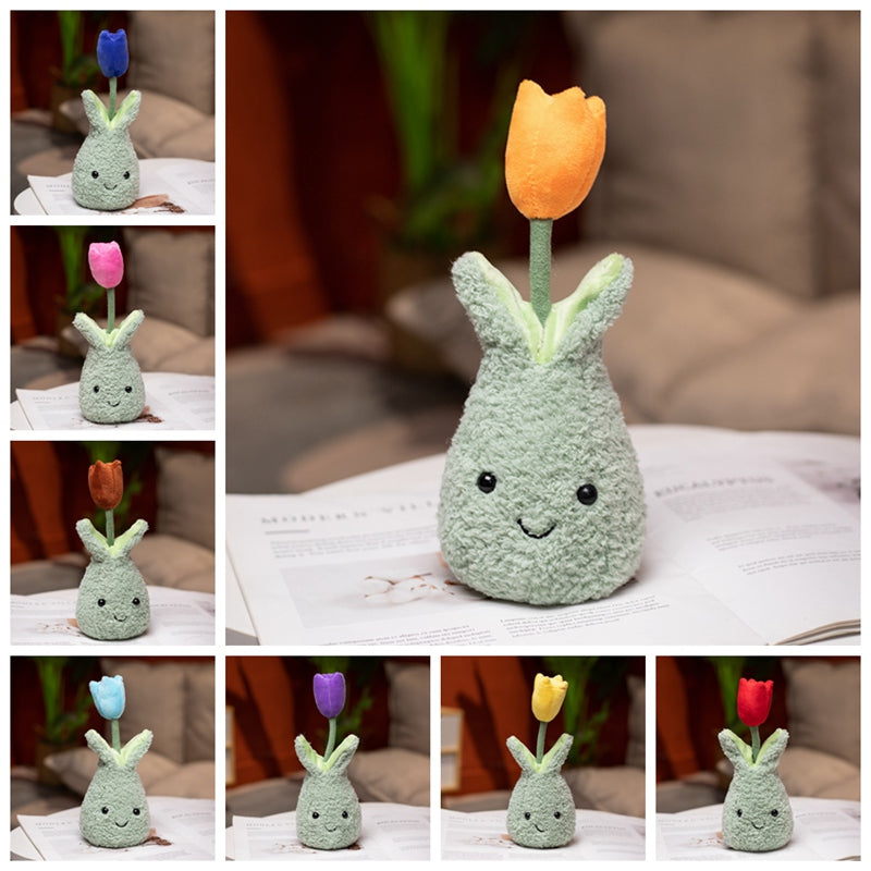 BowLift | Friendly Cuddly Tulip 22cm Flower Pot Plushie Collection