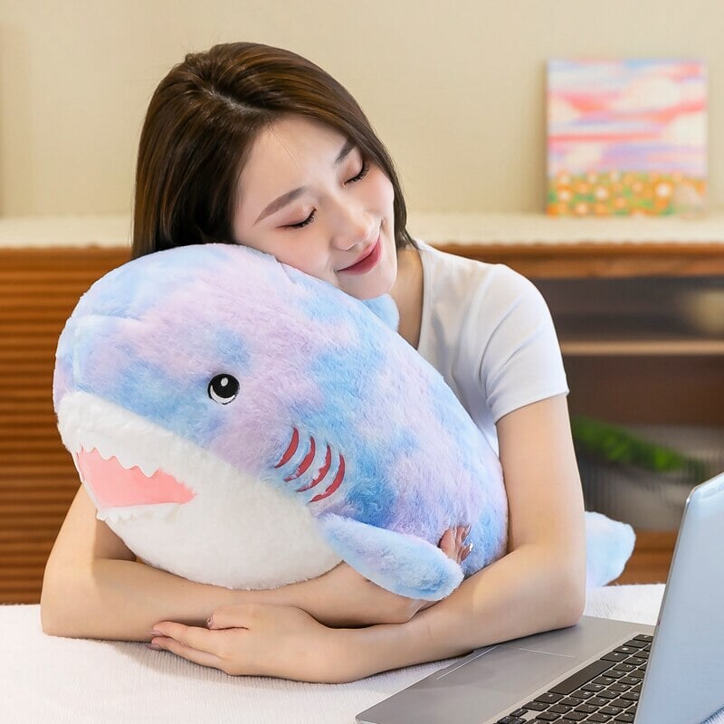 BowLift | Fuzzy Rainbow Shark Plushie