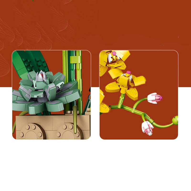 BowLift | Huge Blossoming Orchid Flower Building Set Collection