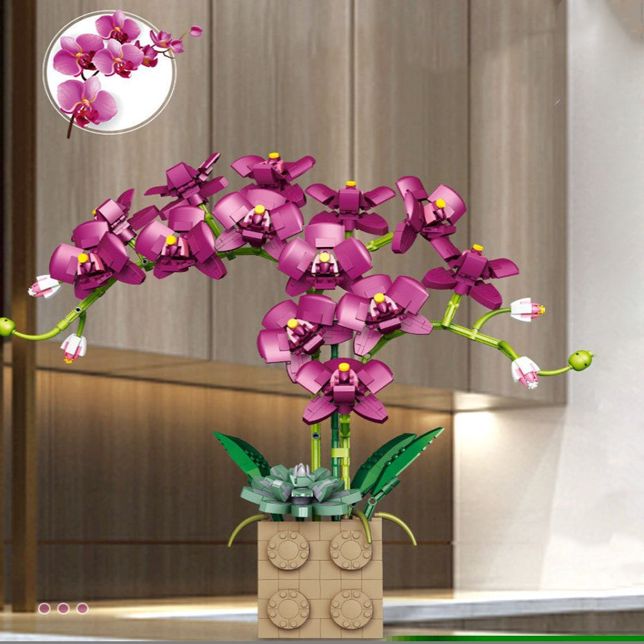 BowLift | Huge Blossoming Orchid Flower Building Set Collection