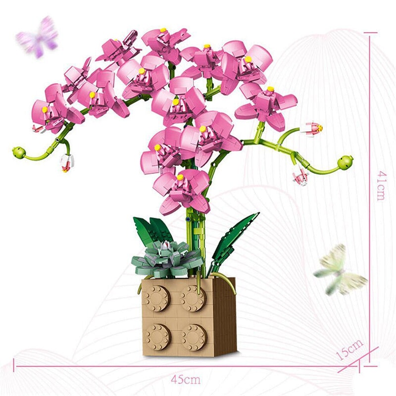 BowLift | Huge Blossoming Orchid Flower Building Set Collection