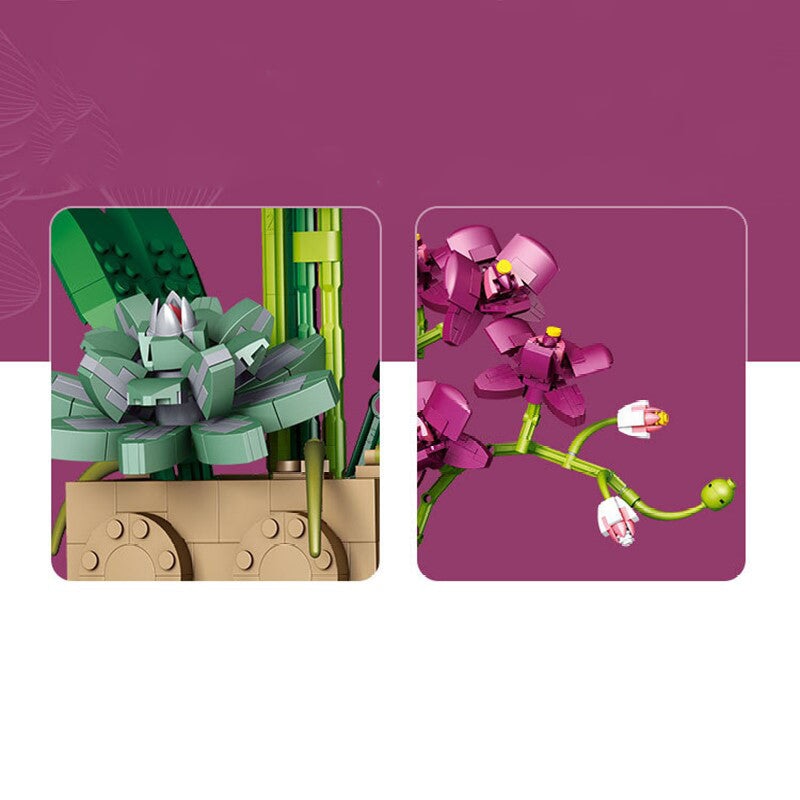 BowLift | Huge Blossoming Orchid Flower Building Set Collection