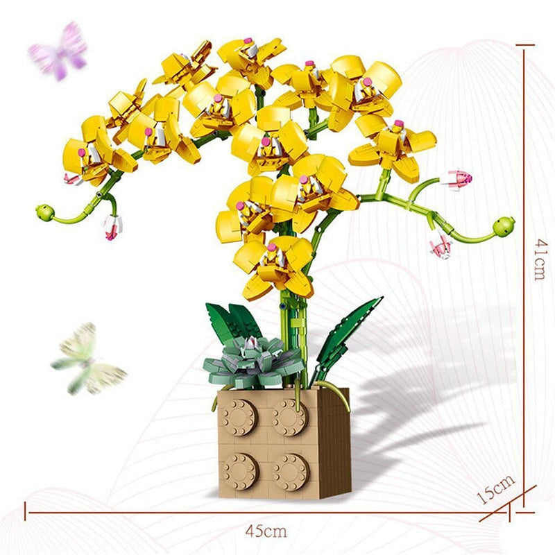 BowLift | Huge Blossoming Orchid Flower Building Set Collection