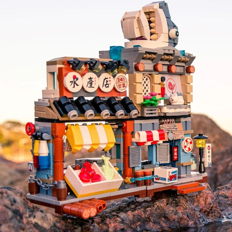 BowLift | Japanese Ramen Bar Seafood Store Micro Building Sets