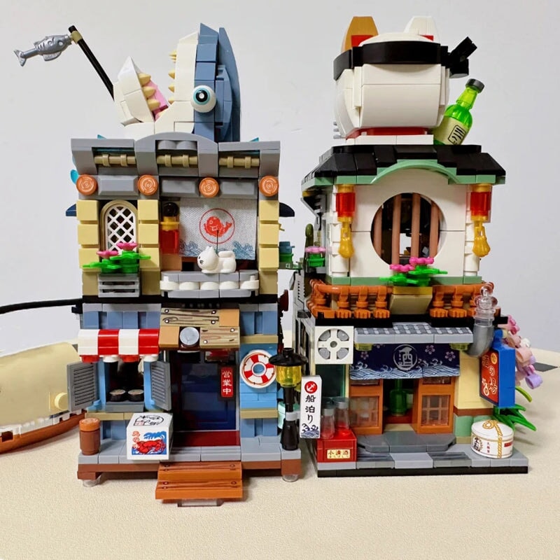 BowLift | Japanese Ramen Bar Seafood Store Micro Building Sets