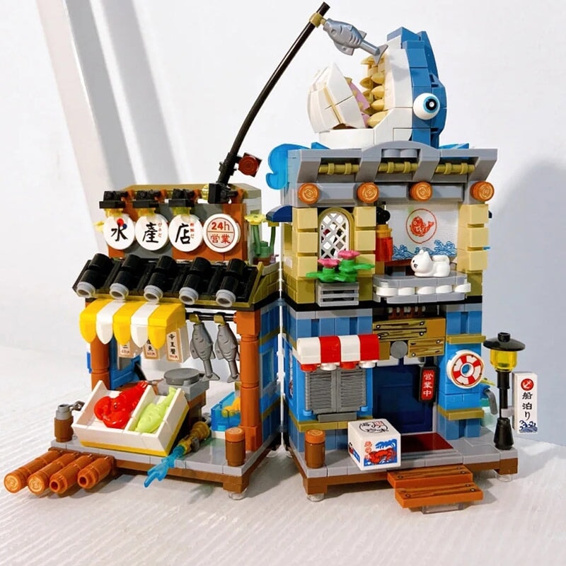 BowLift | Japanese Ramen Bar Seafood Store Micro Building Sets