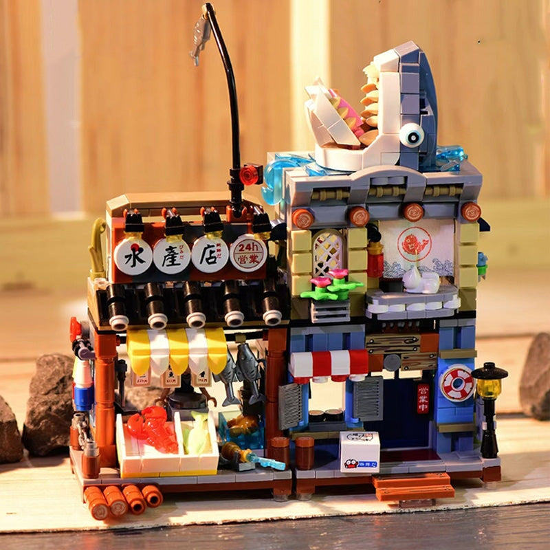 BowLift | Japanese Ramen Bar Seafood Store Micro Building Sets