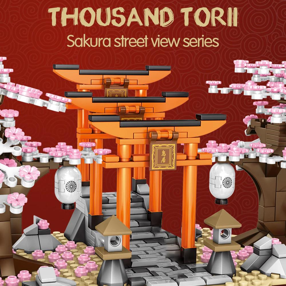 BowLift | Romantic Japanese Torii Gates Cherry Blossom Trees Building Sets | Special Edition
